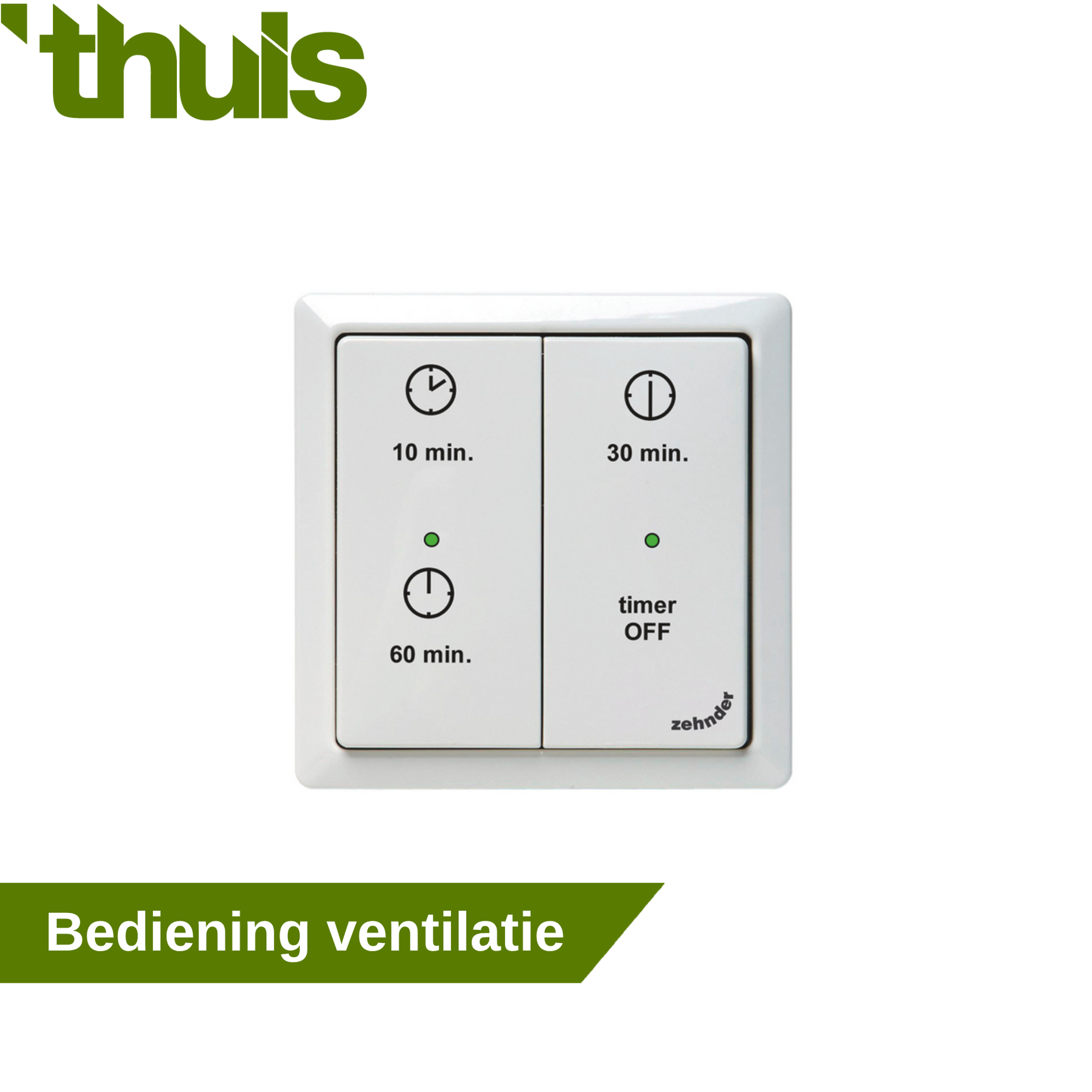 bediening ventilatie