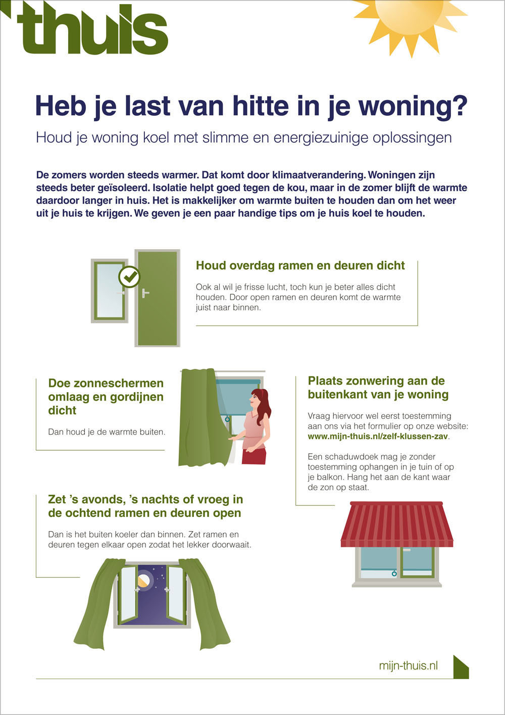 Folder Je woning koel houden